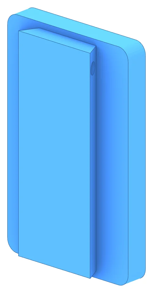 The back of KA-1, with its dovetail tongue